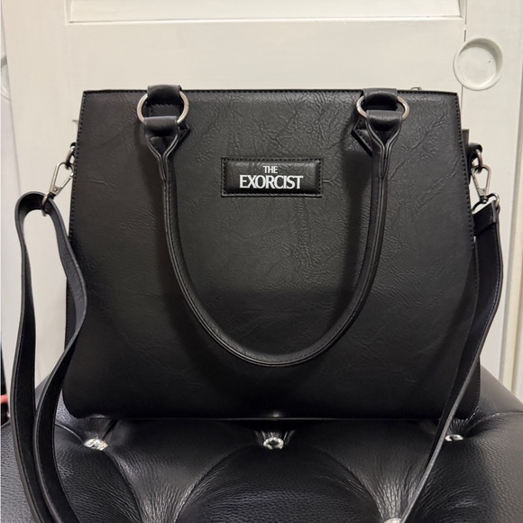 NWT Killstar Black Satchel/Crossbody with Cross Accent “There is Only One” - Picture 4 of 8